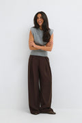 Tailored pleated trousers - Noir