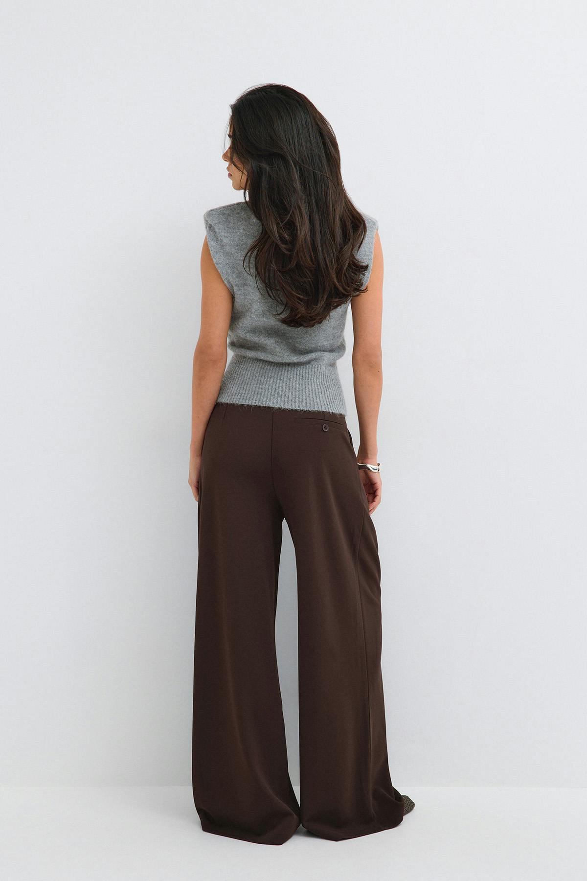 Tailored pleated trousers - Mole