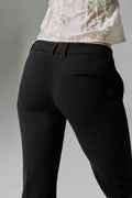 Low waist straight trousers - Noir