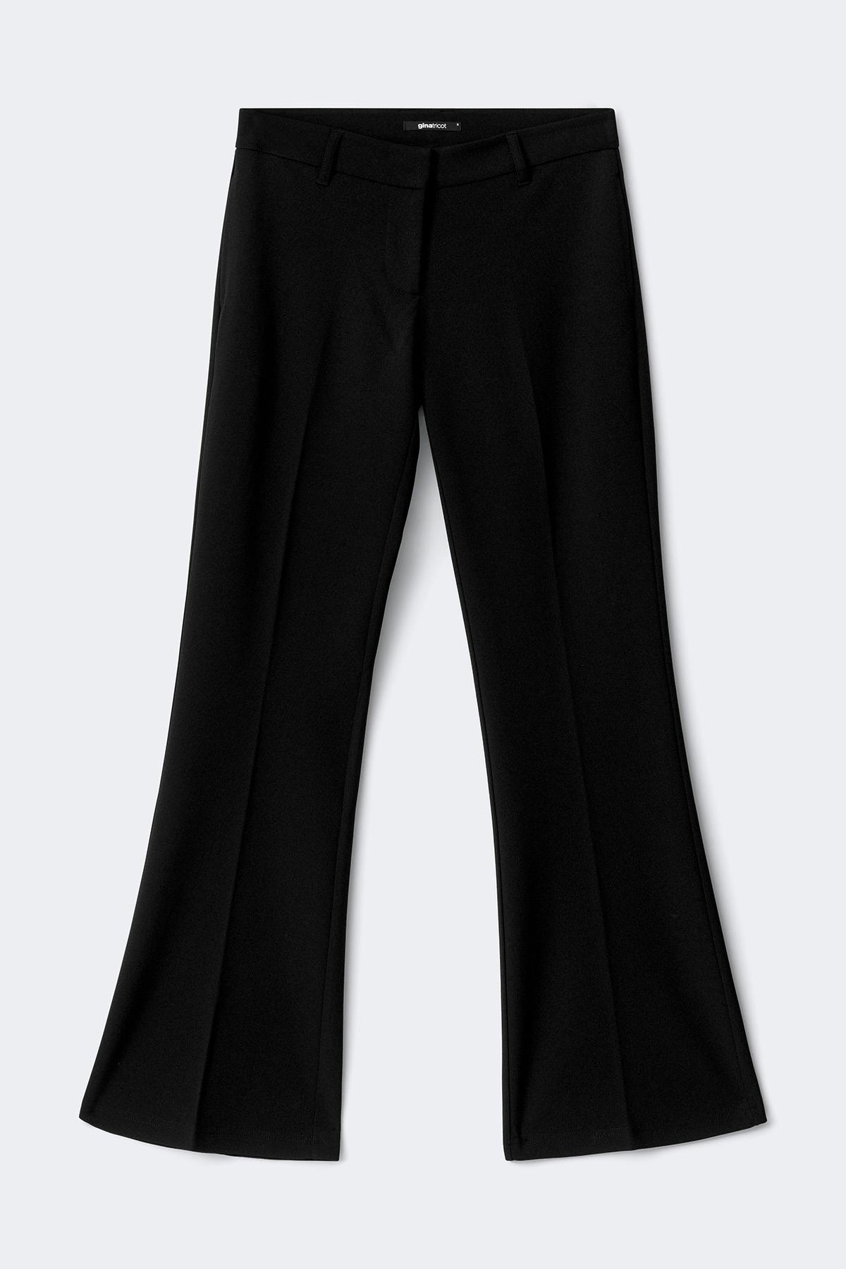 Low waist straight trousers - Noir