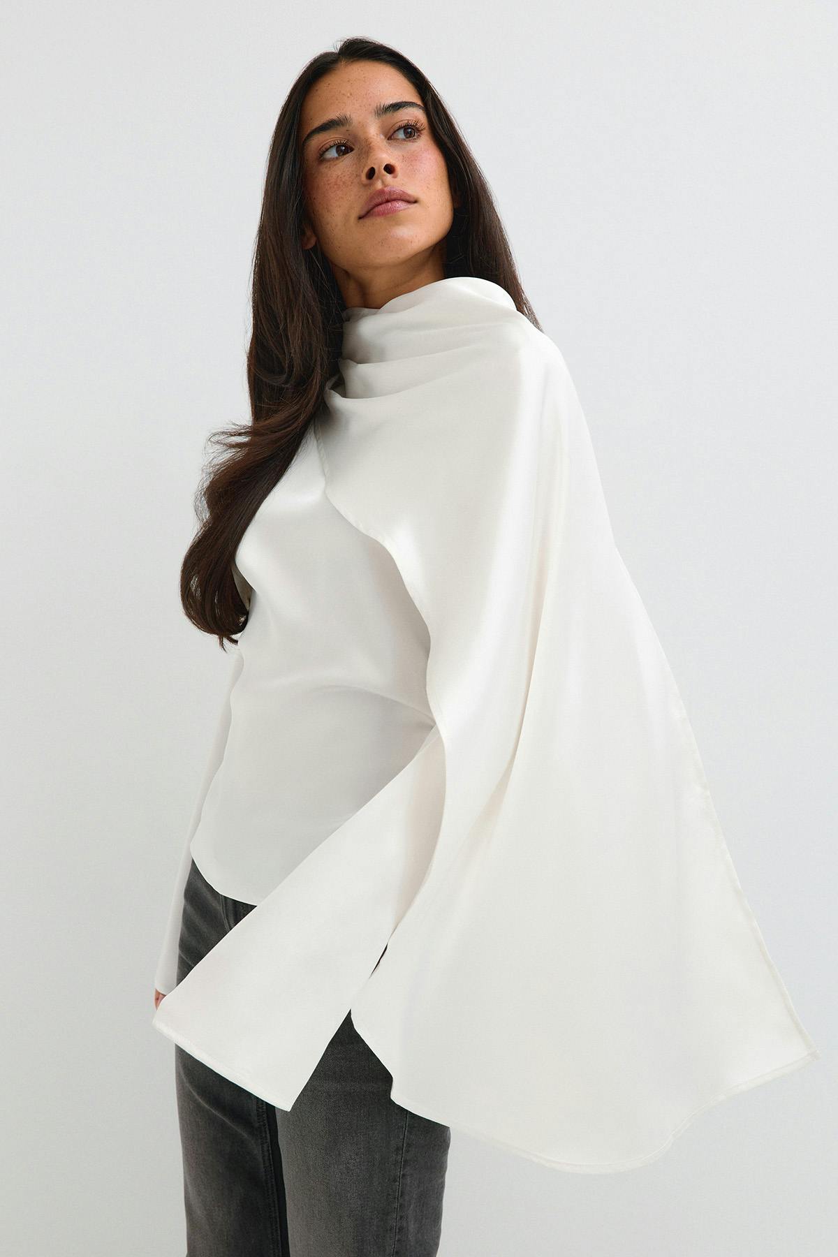Cape blouse - Creme