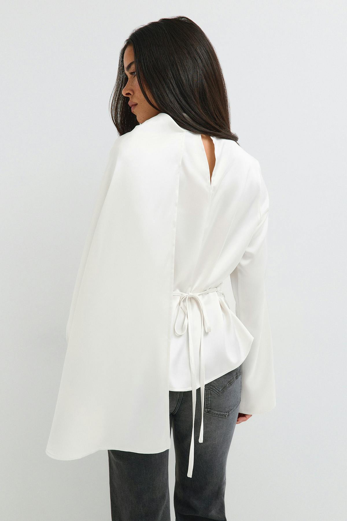 Cape blouse - Creme