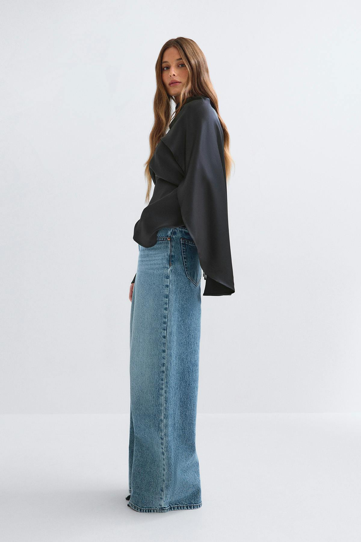 Cape blouse - Noir