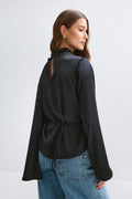 Cape blouse - Noir