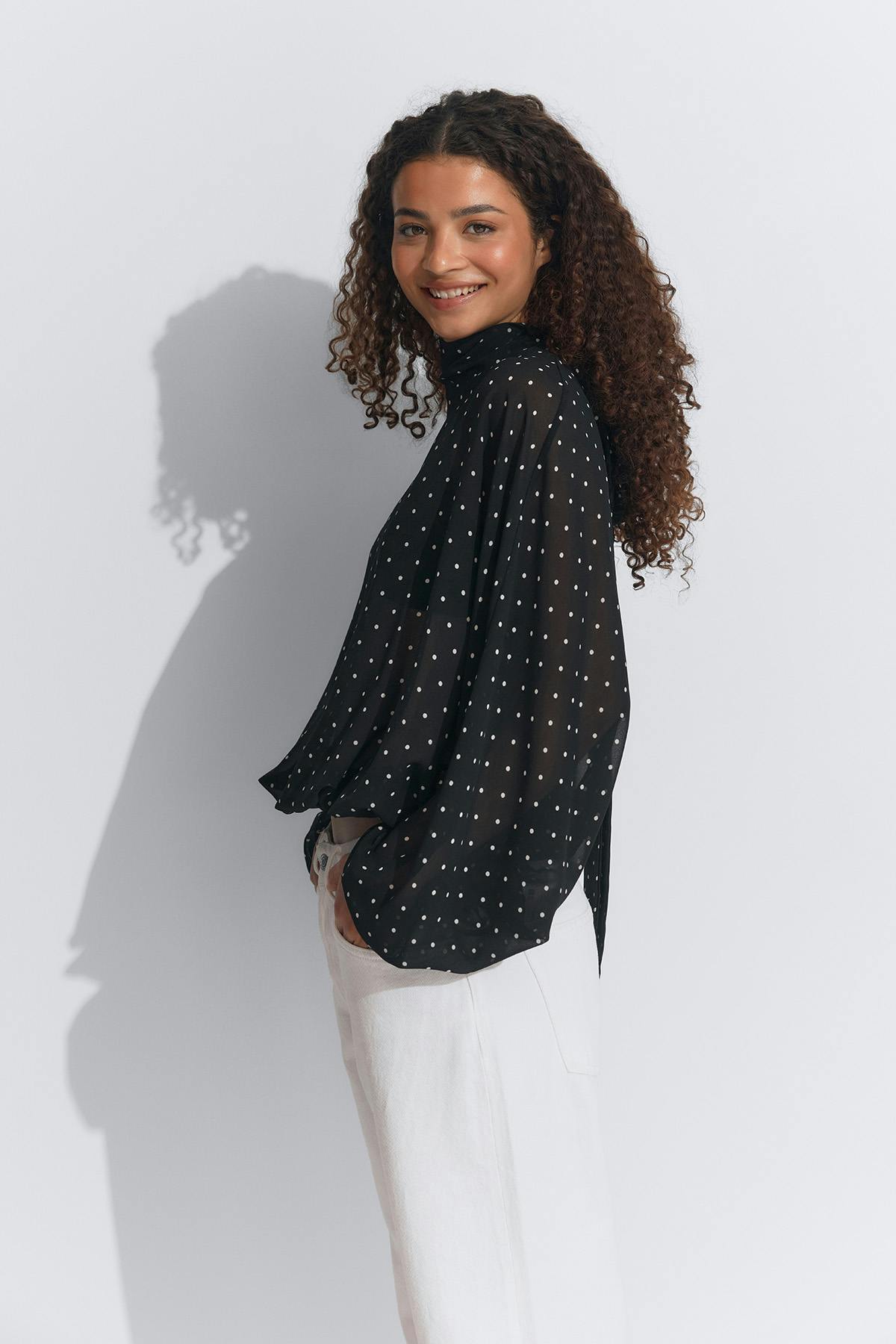 Chiffon blouse - Flower