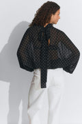 Chiffon blouse - Dot print