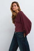 Shaped corset blouse - Decadent chocolate