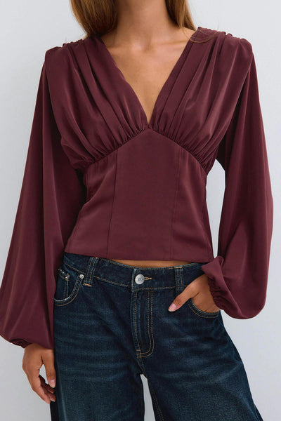 Shaped corset blouse