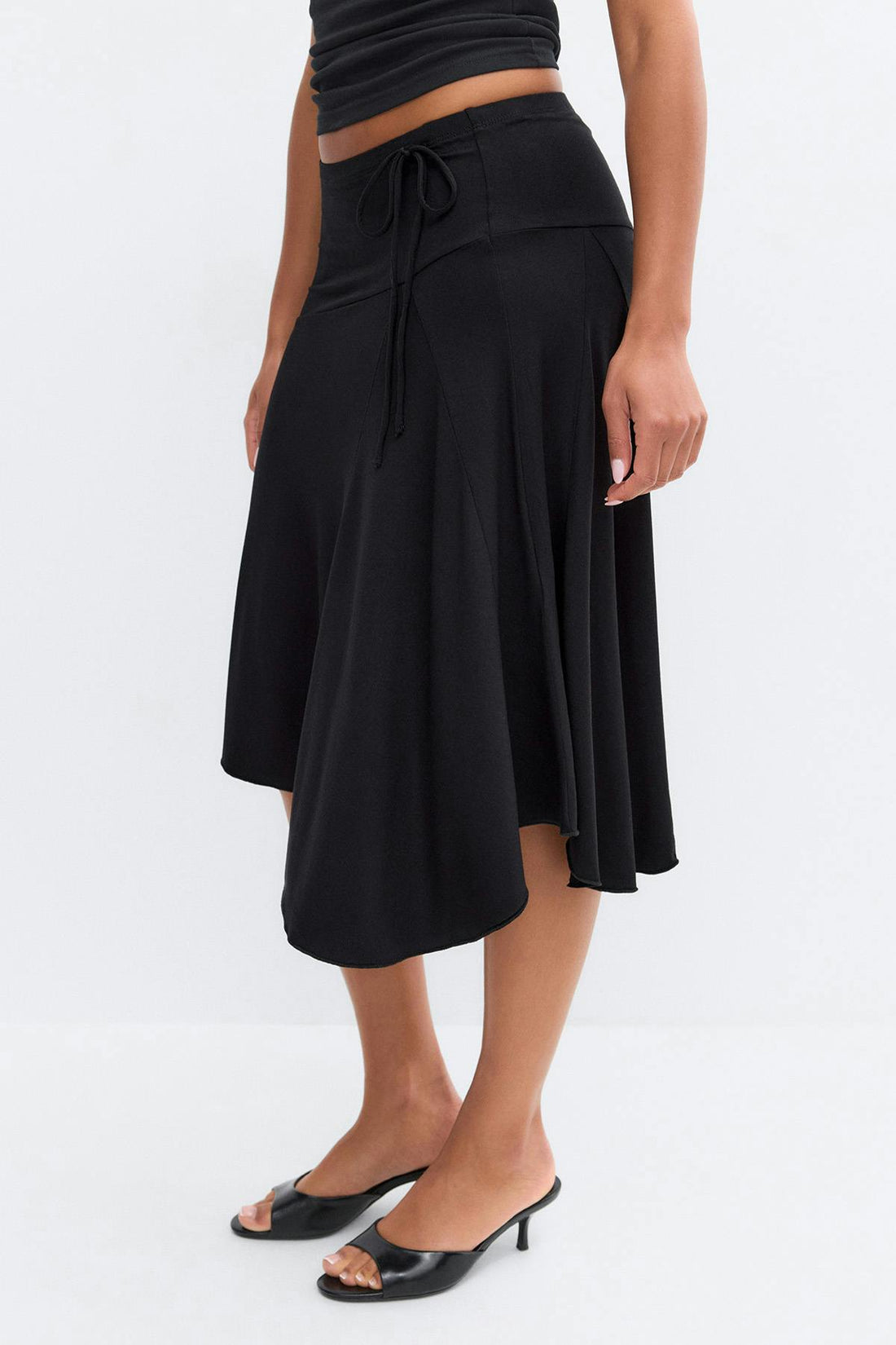 Asymmetric skirt - Noir