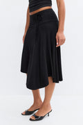 Asymmetric skirt - Noir