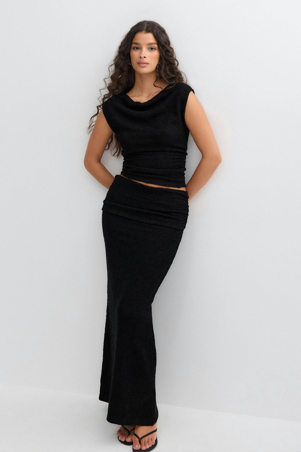 Boucle maxi skirt - Crème