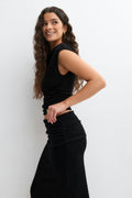 Boucle maxi skirt - Noir