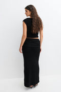 Boucle maxi skirt - Noir