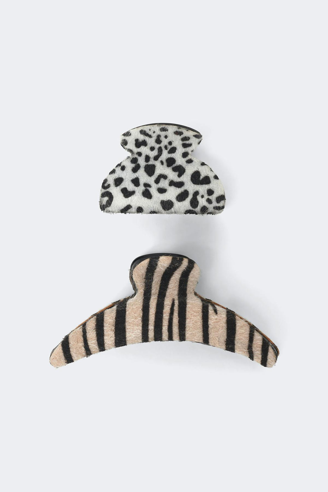 2-pack hair clips - Black/white