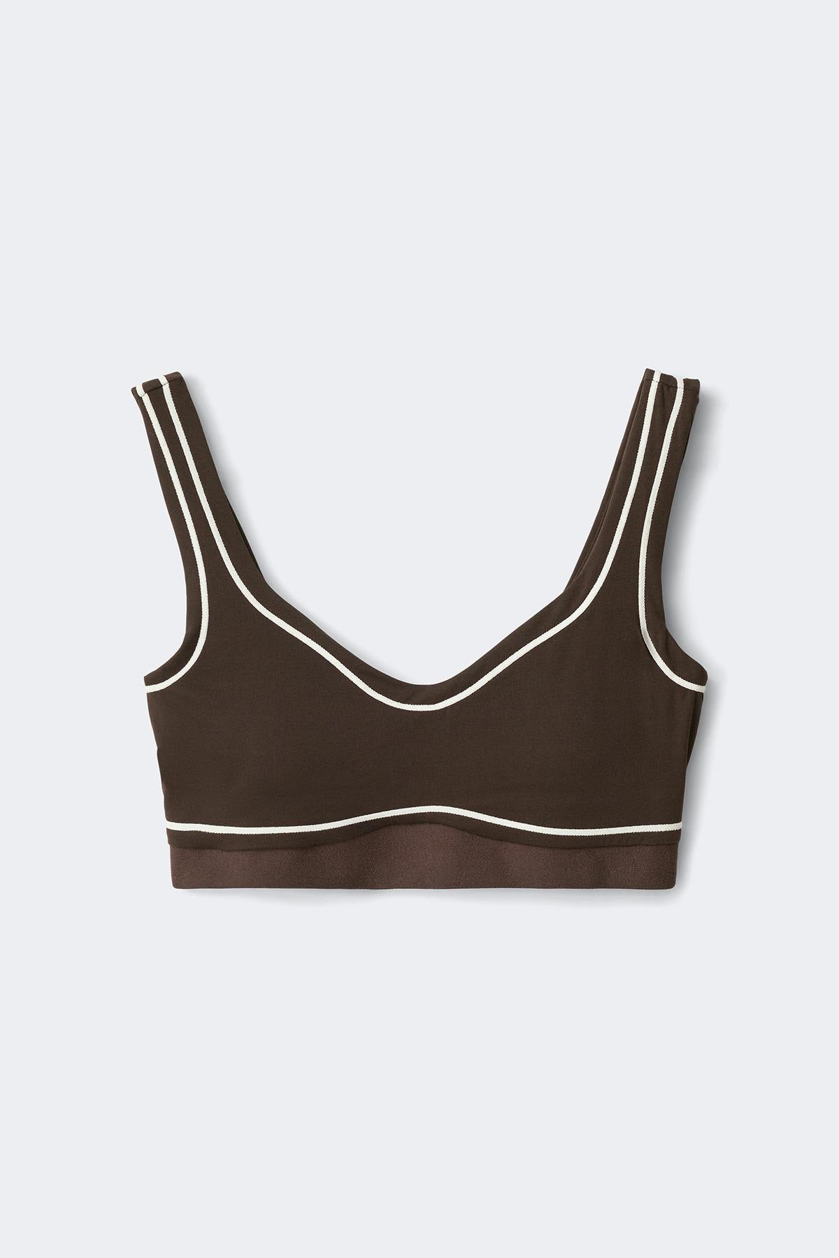 Soft yoga top - Marron foncé