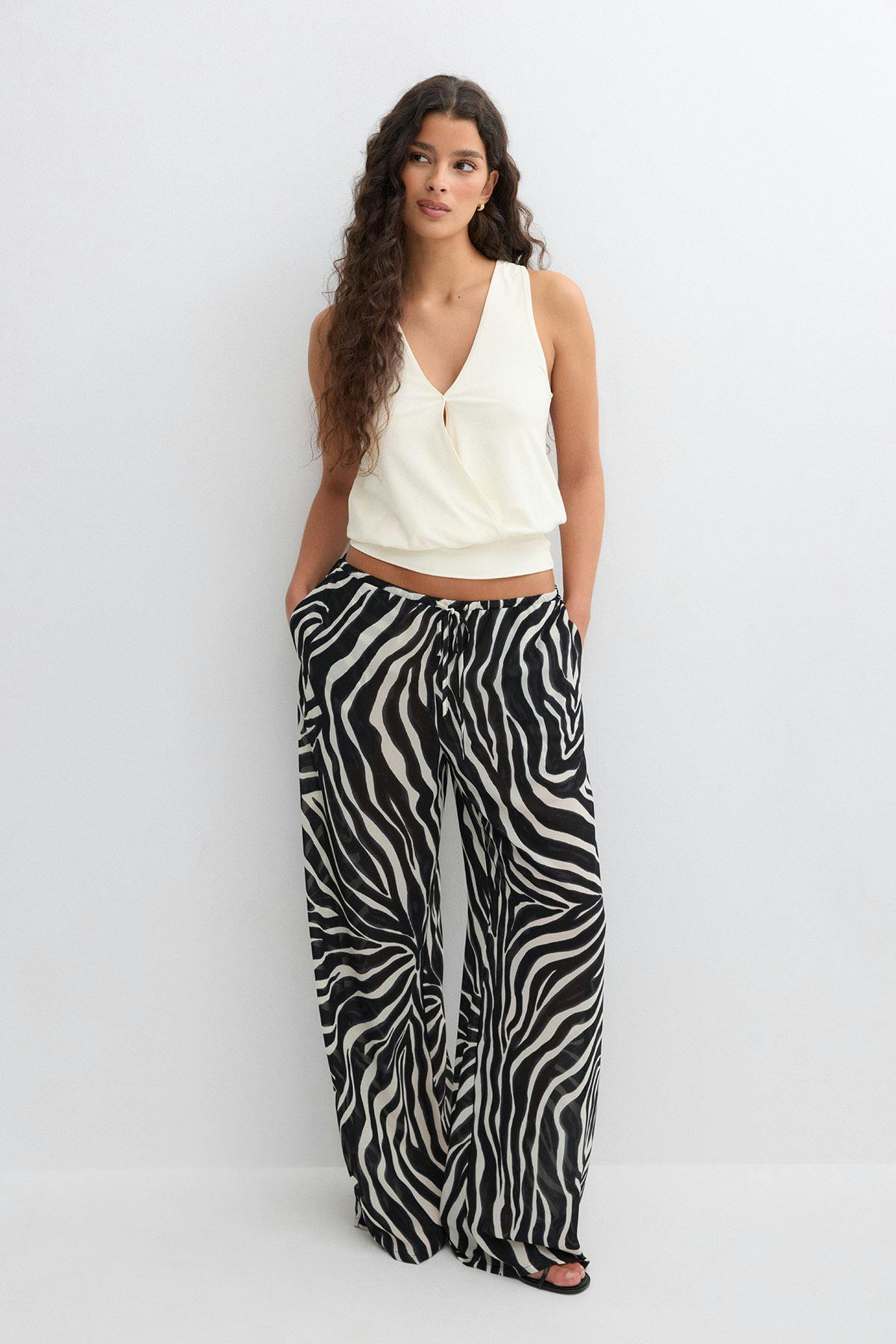 Cuff detail top - Rose