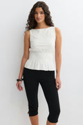 Lace smock top - Anise flower
