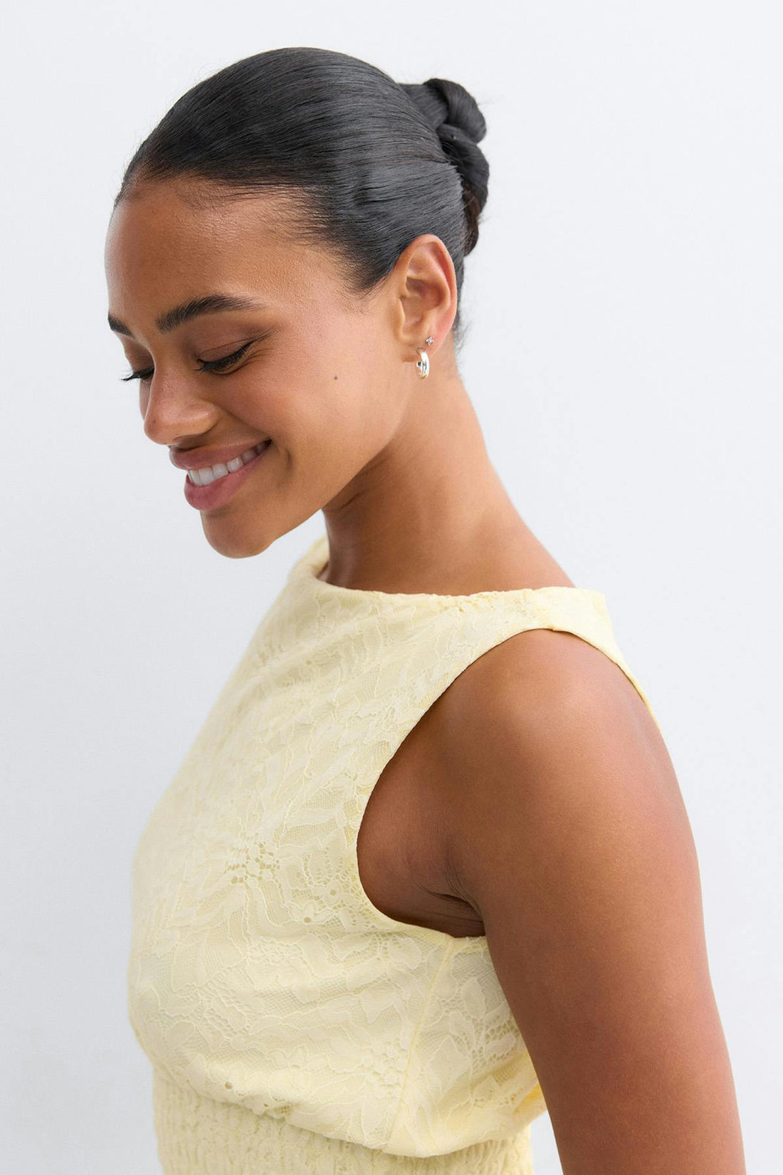 Lace smock top - Anise flower