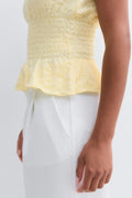 Lace smock top - Anise flower