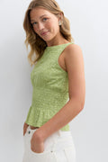 Lace smock top - Blanc cassé