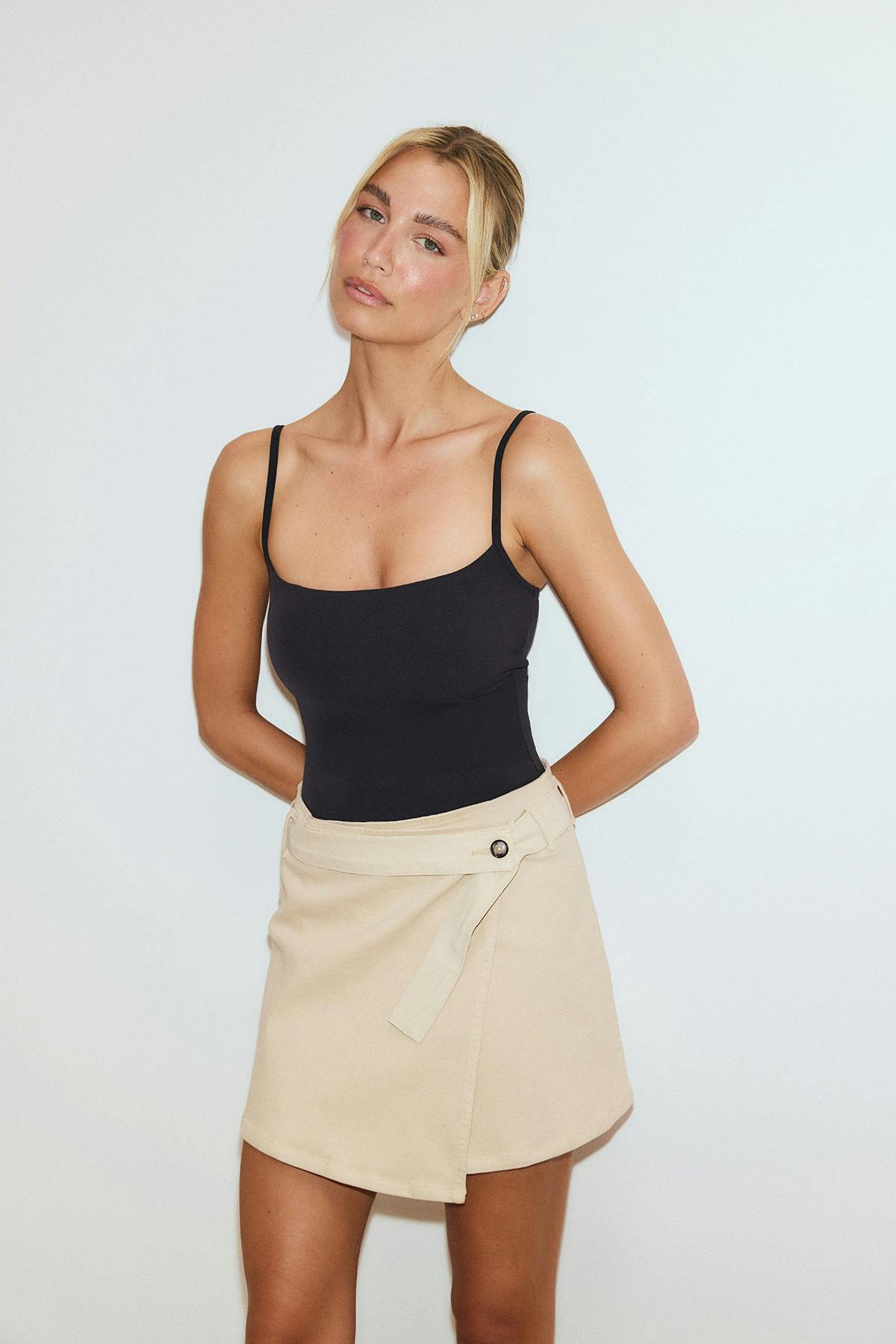 Soft sculpt padded singlet - Blanc cassé