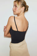 Soft sculpt padded singlet - Blanc cassé