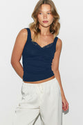 Lace detail singlet - Skywriting