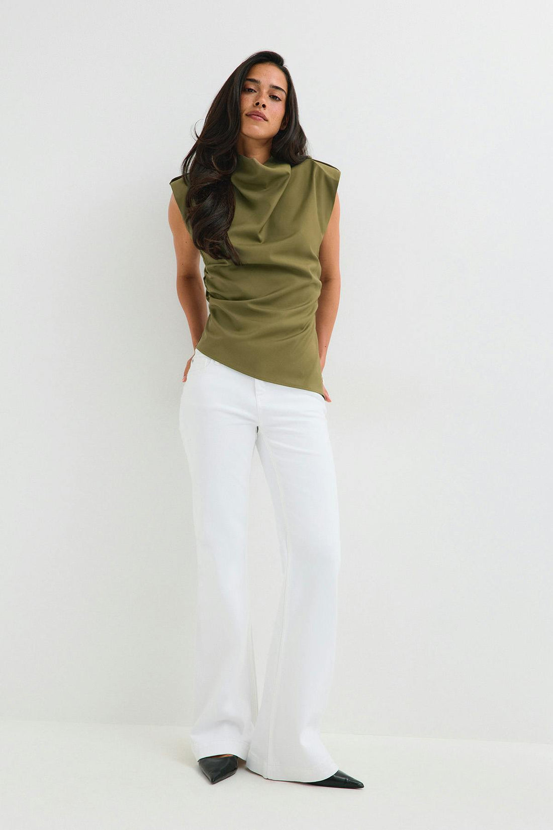 Shoulder pads top - Army green