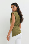 Shoulder pads top - Army green