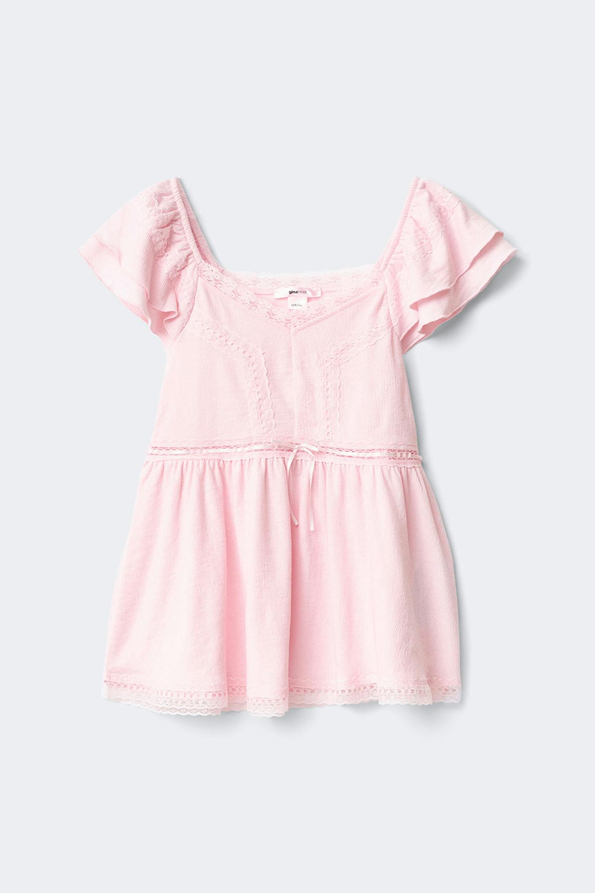 Y frill detail top - Ballet slipper