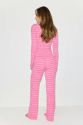 Low waist loungewear trousers - Yellow stripe