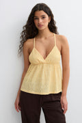 Pearl strap singlet - Golden haze