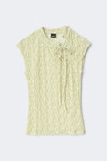 Mandarin lace top - Aloe wash