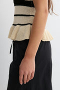 Knitted singlet - Knit white