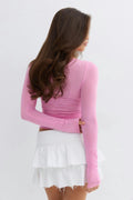 14+ longsleeve top - Turquoise light