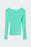 14+ longsleeve top - Turquoise light