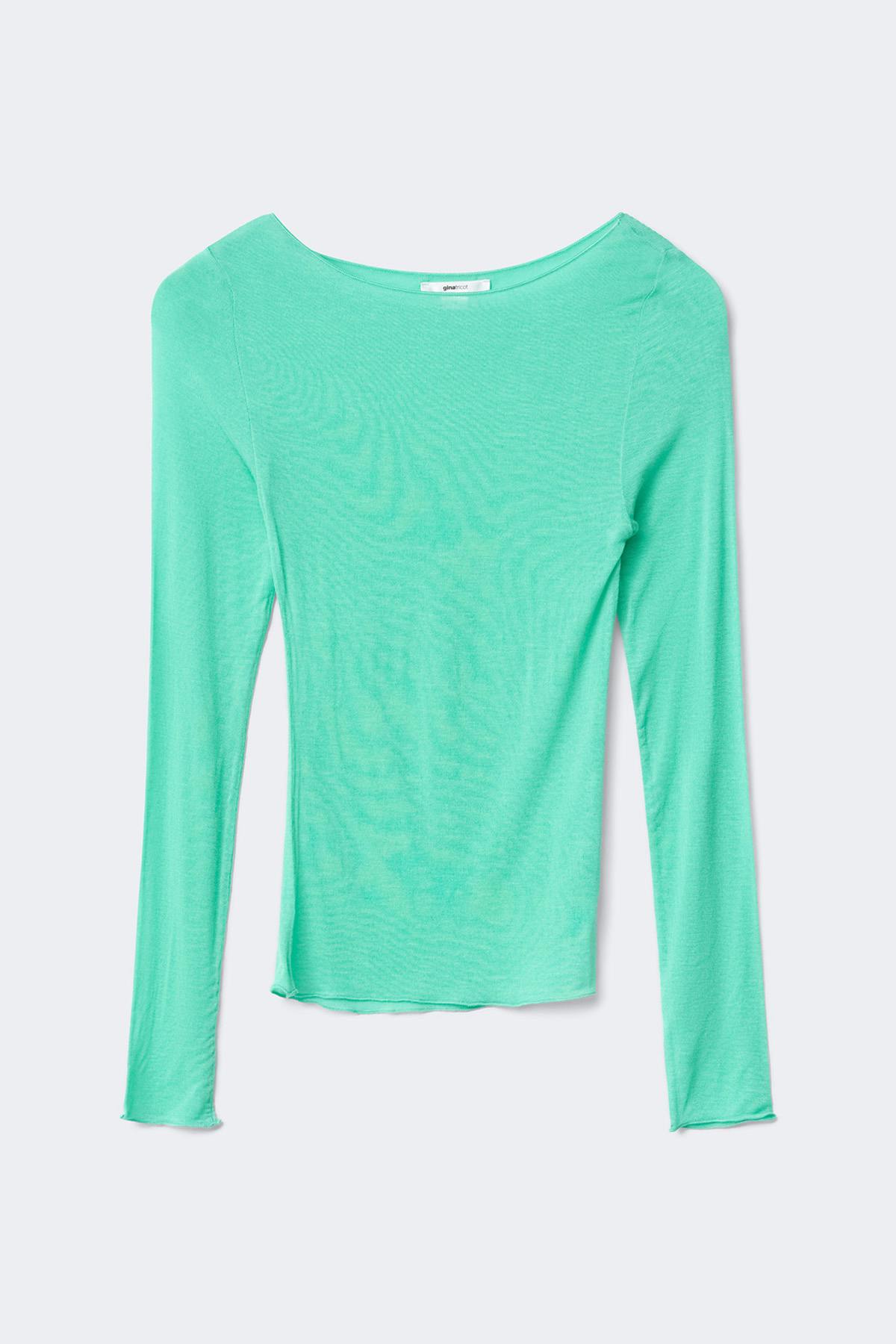 14+ longsleeve top - Turquoise light