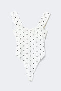 14+ ruched detail body - Black dot