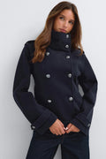 Peacoat button felt jacket - Sky captain