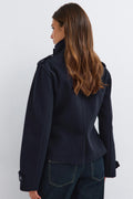 Peacoat button felt jacket - Sky captain
