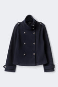 Peacoat button felt jacket - Sky captain