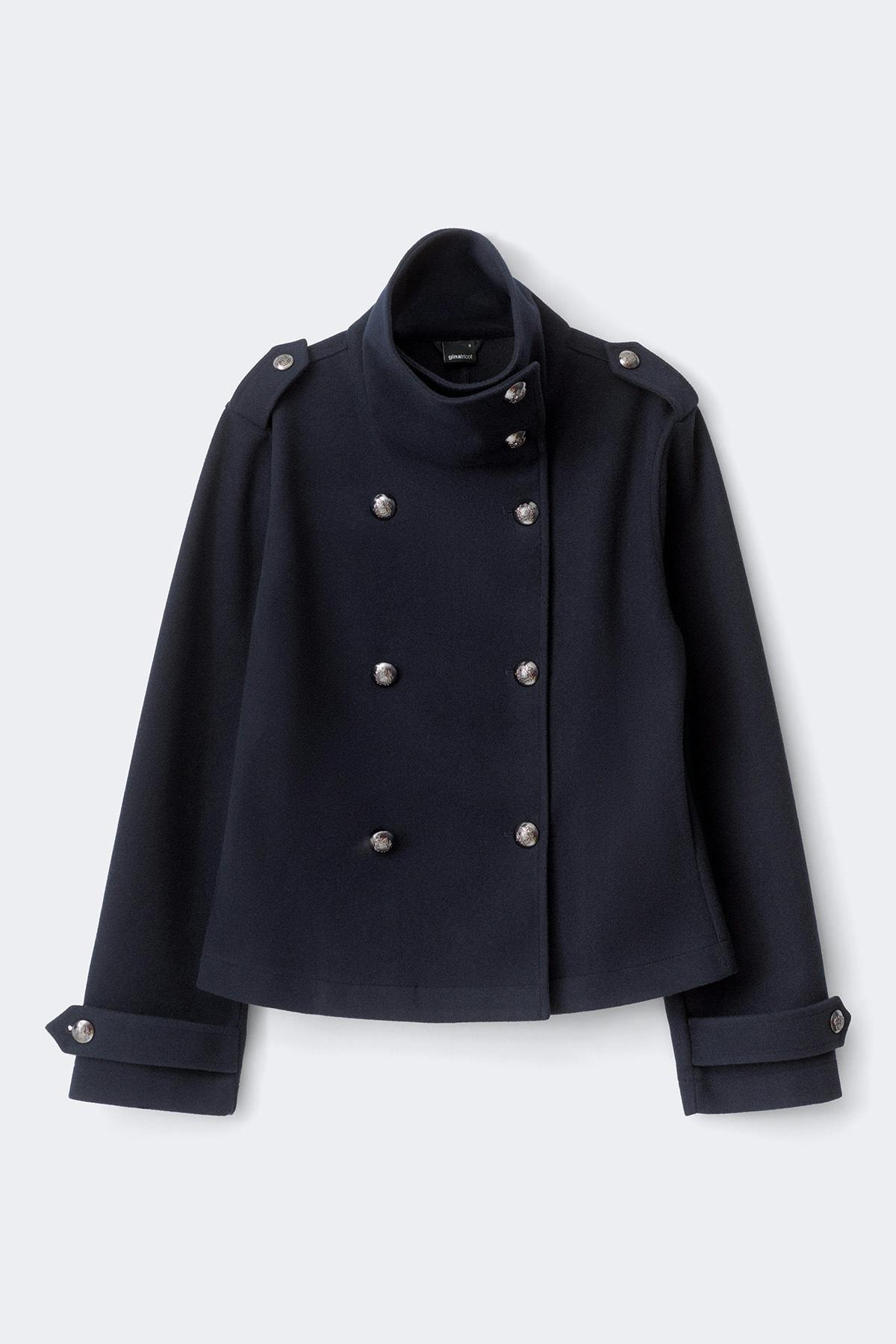 Peacoat button felt jacket - Sky captain