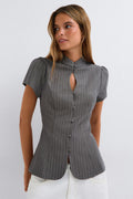 Keyhole top - Stripe