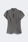 Keyhole top - Warm silver