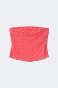 14+ lace tube top - Corail