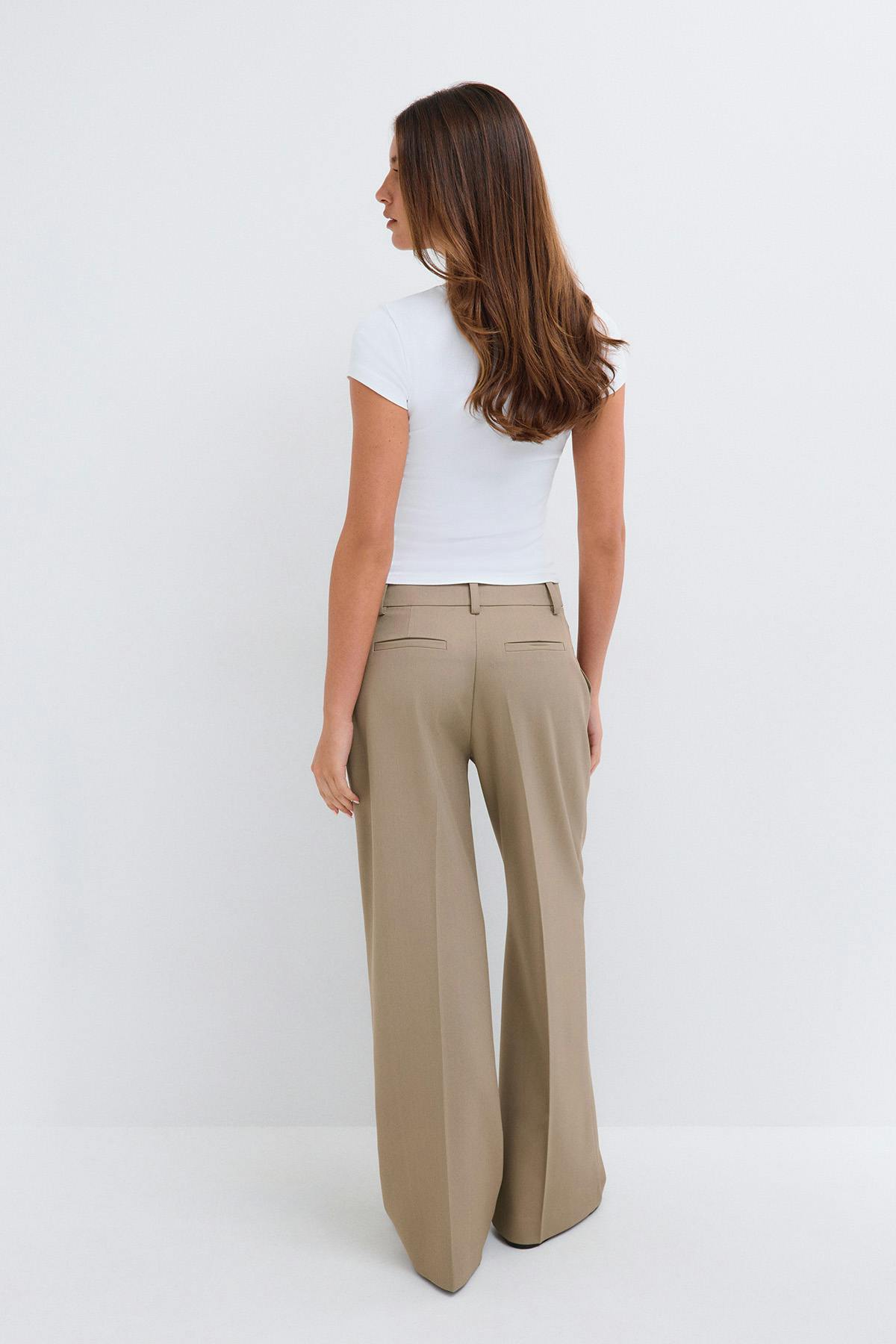 Timeless pintuck trousers - Beige