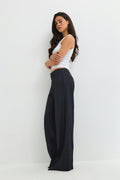 Timeless pintuck trousers - Bleu marine foncé
