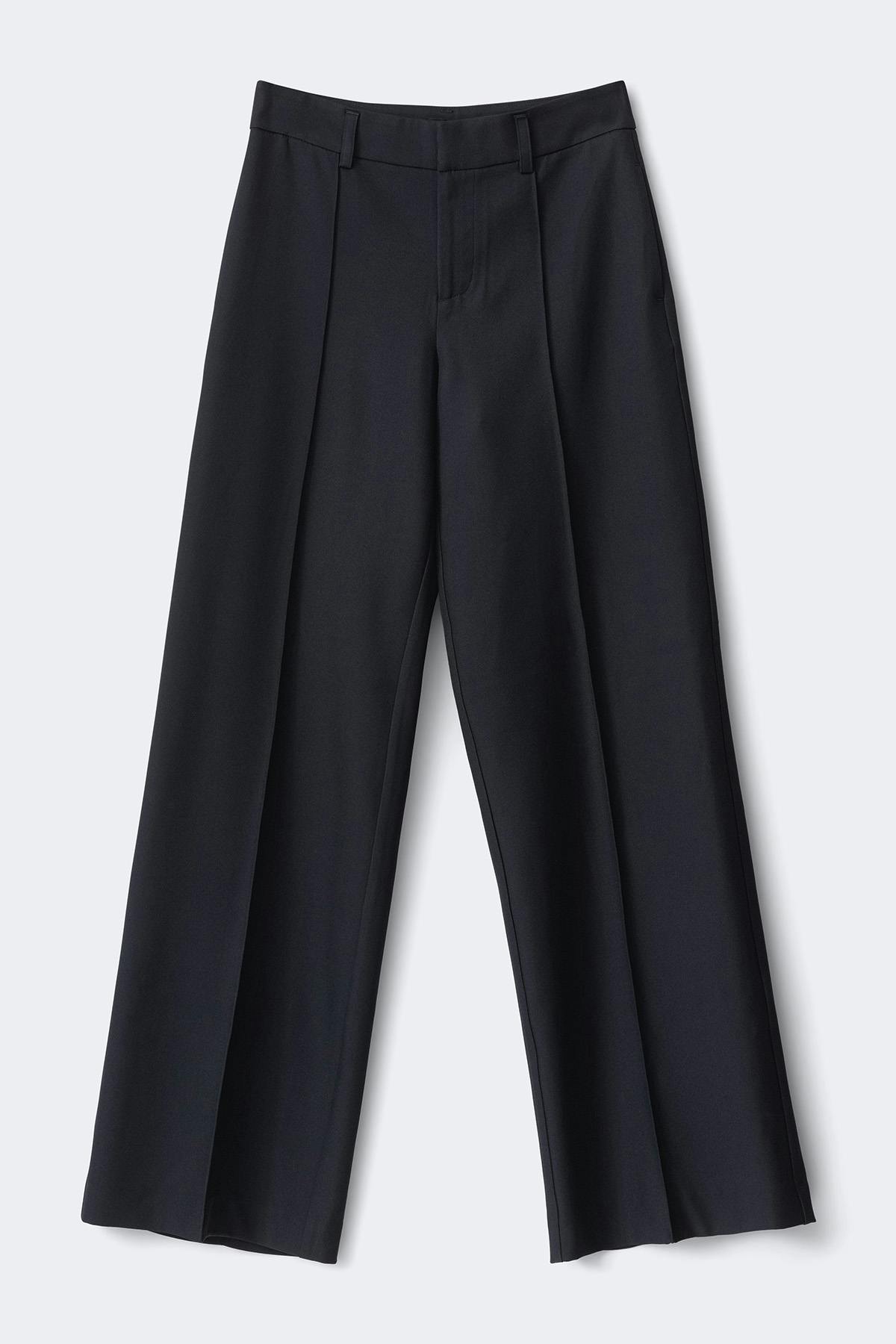 Timeless pintuck trousers - Bleu marine foncé