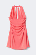 14+ halterneck dress - Corail