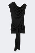 Slouchy mini dress - Noir
